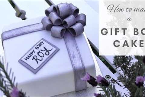 Gift cake | How to make a gift box cake (easy cake decorating)