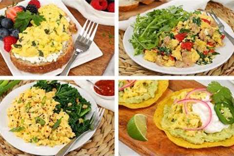 4 Healthy Scrambled Egg Recipes | Easy + Delicious Breakfast Ideas