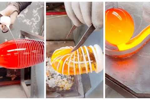 People With Satisfying Glass Blowing Art Skills.
