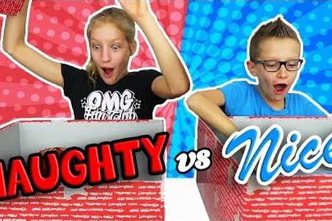 NAUGHTY vs. NICE Christmas Present Challenge!!!