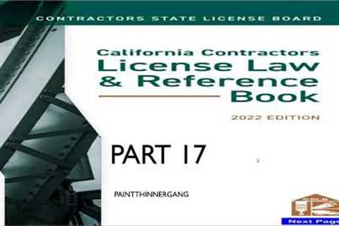 2022 NEW California Contractors License Study Guide (Law &amp; Business) Part 17