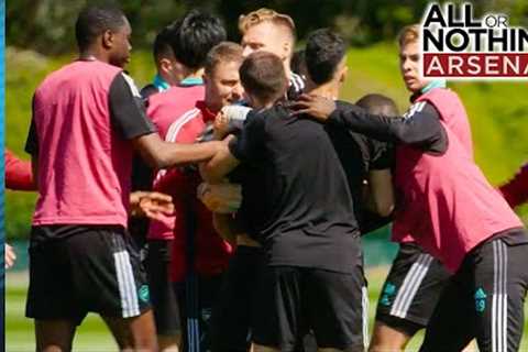 EXCLUSIVE CLIP: Lacazette &amp; Cedric's Training Ground BUST UP! | All or Nothing Arsenal
