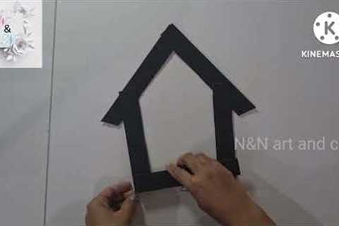 Bird and flower DIY cardboard wall hanging/ Easy paper craft ideas for room decor/N&amp;N art and..
