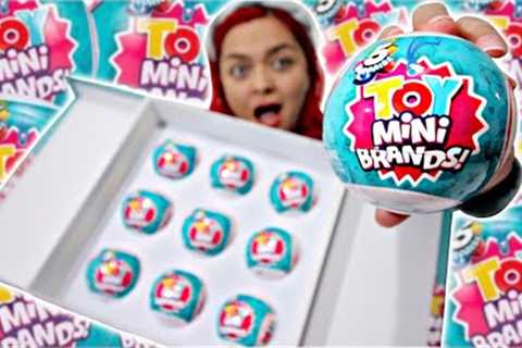 FIRST LOOK! Unboxing TOY MINI BRANDS *REAL MINI TOYS INSIDE*