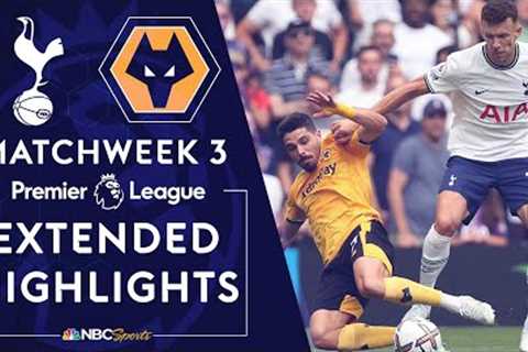 Tottenham Hotspur v. Wolves | PREMIER LEAGUE HIGHLIGHTS | 8/20/2022 | NBC Sports