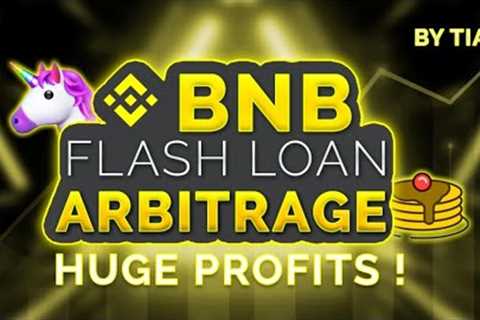 Huge Profits ! BNB Flash Loan Arbitrage Uniswap &amp; Pancakeswap Flashloan ! Beginner friendly