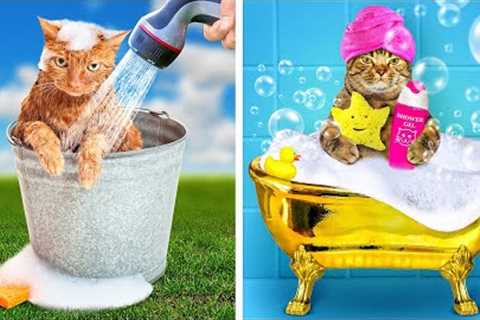 RICH vs BROKE PET OWNER || COOL GADGETS &amp; SMART HACKS FOR YOUR PETS