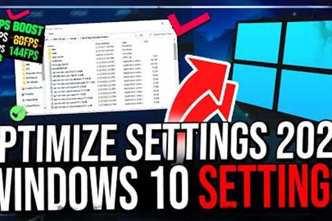 How to Optimize Windows 10 For GAMING &amp; Performance in 2022 The Ultimate GUIDE (Updated)