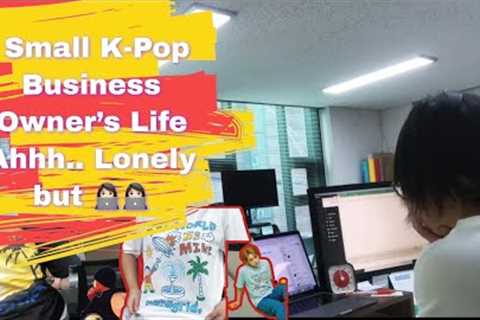 K-Pop Corp Entrepreneur’s lonely working 👩‍💻 (feat. MX Joohen Tee &amp; SKZ Tee Unboxing)
