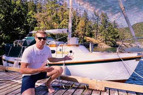 TINY Live Aboard Sailboat TOUR