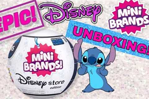 EPIC UNBOXING Mini Brands DISNEY STORE Edition!! Zuru 5 Surprise Toy Blind Bag Opening!!