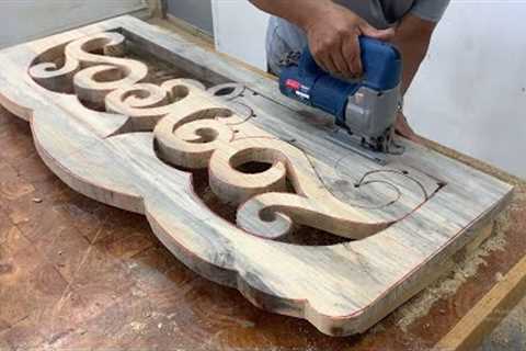 ART Woodworking Projects Of Skillful Carpenter - Creative Making a Unique Bench