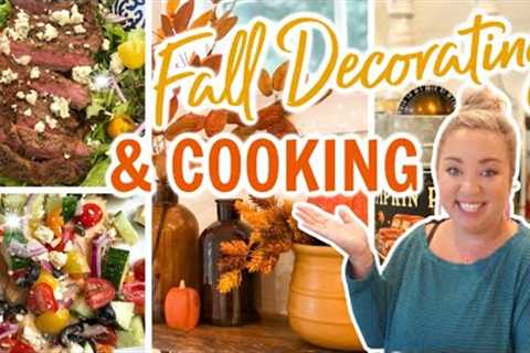 FALL DECORATING AND COOKING | EASY DINNER RECIPES | COOK WITH ME AND DECORATE | JESSICA O'DONOHUE