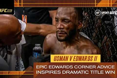 EPIC Leon Edwards' coaches inspire him to incredible comeback win! | Usman v Edwards 2 | UFC 278