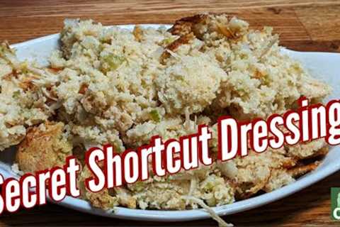 Secret Shortcut Cornbread Dressing, Simple Ingredient Old Fashioned Southern Cooking