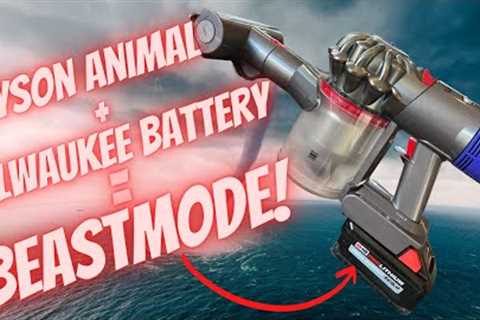 We can finally replace our Dyson Vacuum Battery and use our Milwaukee or DeWalt Batteries! #shorts