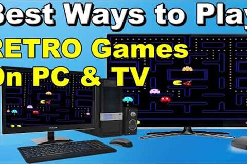 Best Way to Play Retro Games on PC and TV set ⭐ How to play retro games today
