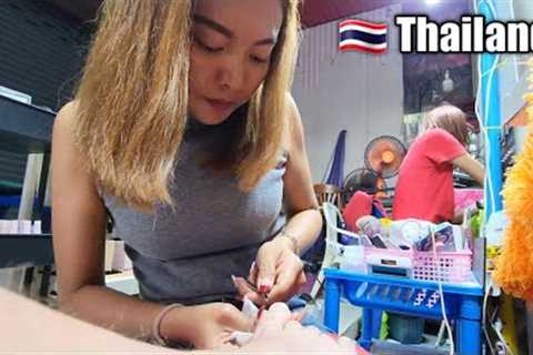 $2 MIDNIGHT PEDICURE &amp; TOE NAIL CUTTING  💅 by Bun | STREET Nails Spa Pattaya, Thailand 🇹🇭