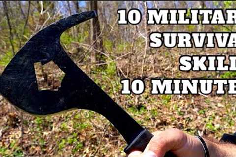 10 Military Wilderness Survival Skills in 10 Minutes!