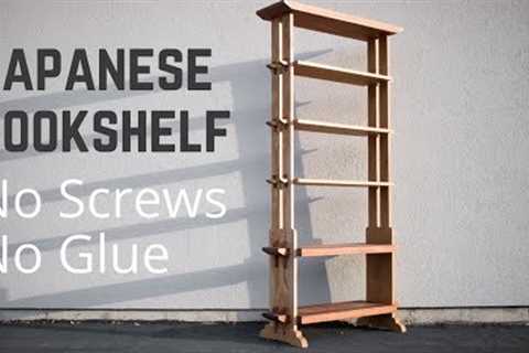 Japanese Style Bookshelf With Traditional Hand Cut Joinery | Woodworking | How To