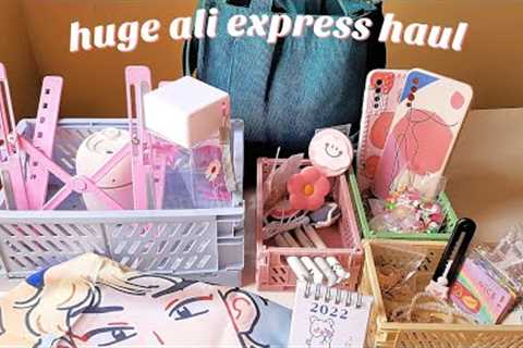 [unboxing asmr]huge aesthetic ali express haul|stationery,jewelry,laptop accessories|cute aesthetic