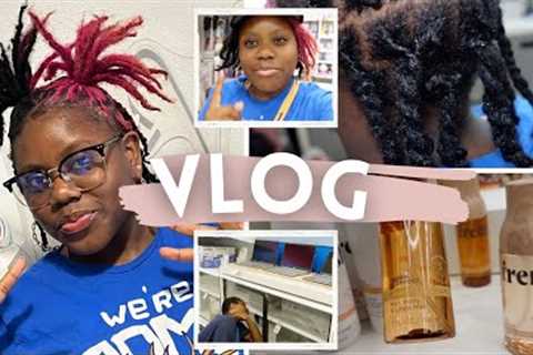 Target Run | Self Care | Loc Update | Last Minute Collage Shopping | Two Strand Twists On Locs