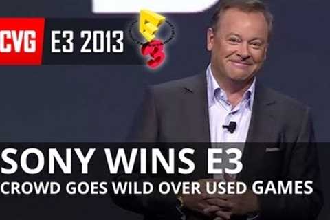 Sony reveals used game policy, crowd goes WILD! E3 2013