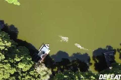 JC Defeats Alligator - Drone Video of Alligator Attack ORIGINAL