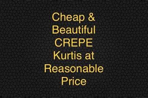 Very Cheap &amp; Beautiful Crepe Kurtis | Affordable rate | Buy online | Online shopping |..