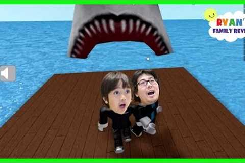 Ryan and Daddy Game Night! Let's Play Roblox Epic Mini Game with Ryan's Family Review!