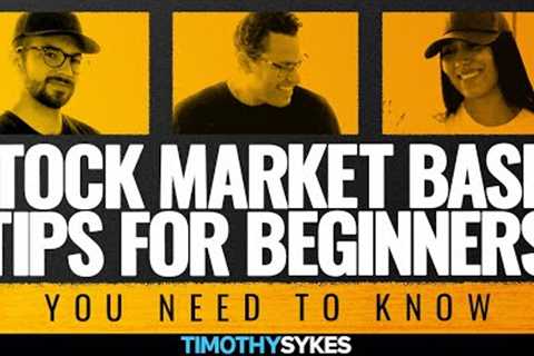 Stock Market Basic Tips For Beginners You Need To Know