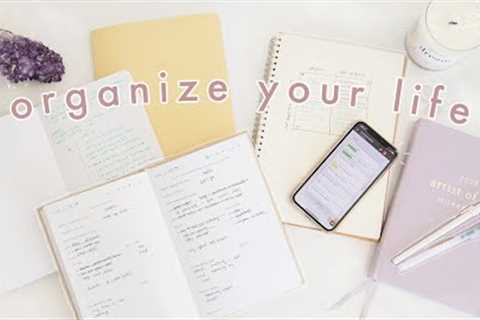How to Be More Organized &amp; Productive | 10 Habits for Life Organization