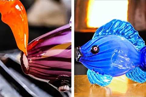 Satisfying Glass Blowing And Other Mesmerizing DIYs With Epoxy Resin, Clay And Wood