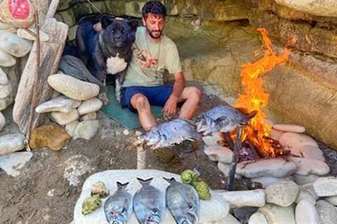 3 DAYS solo survival (NO FOOD, NO WATER, NO SHELTER) Catch and Cook - Fishing - Bushcraft Camping
