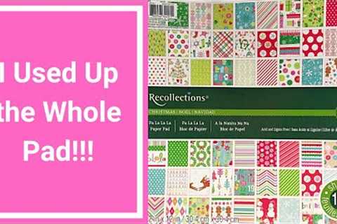 Christmas Cards, Journals and More - What I Made Using Up a Whole Christmas Paper Pad
