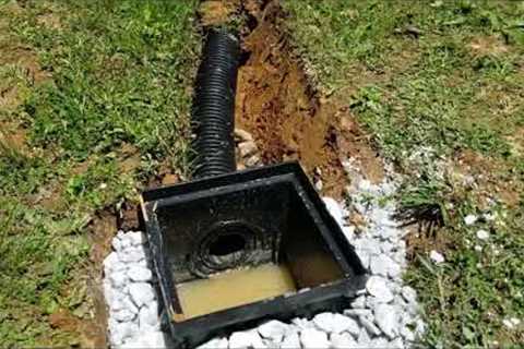 BEST DRAINAGE SOLUTION FOR YARDS DIY FRENCH DRAIN