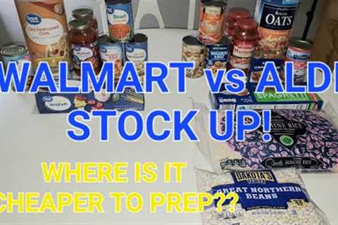 WALMART vs ALDI: 10 ITEM PREPPER PANTRY CHALLENGE...WHO'S CHEAPER??