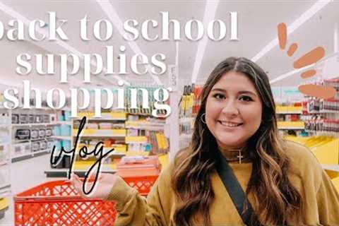 back to school supplies shopping vlog 2022!!! *except not for myself*