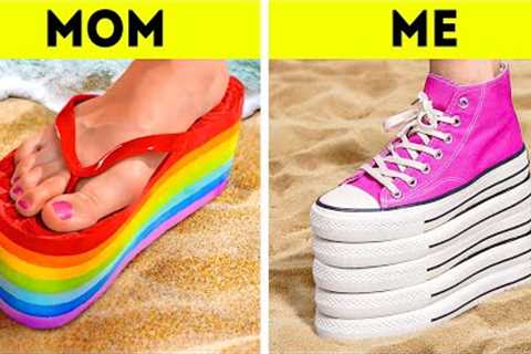 COOL FEET HACKS AND AMAZING DIY SHOE CRAFTS