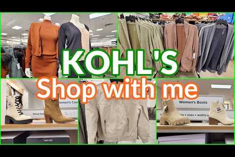 KOHL'S WOMEN'S FALL CLOTHING SHOP WITH ME CLOTHES BOOTS
