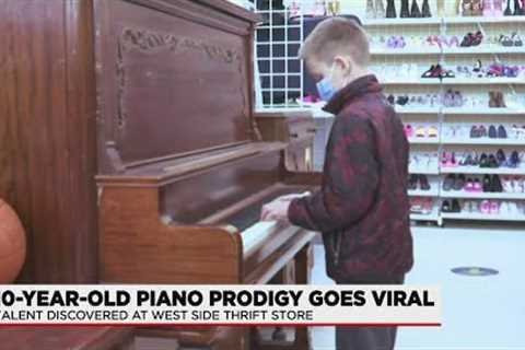 Piano prodigy goes viral after playing at local thrift store