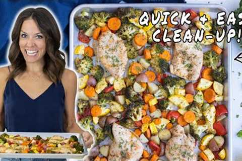 Easy One-Pan Chicken &amp; Veggies Dinner Recipe
