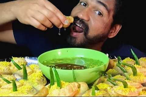 Asmr Eating 🔥 🌶️ panipuri l golgappa eating indian street food asmr eating sound