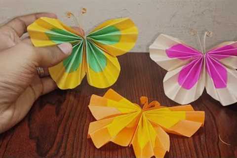 butterfly craft ideas/ paper butterfly 🦋🦋🦋 #shorts #papercraft #paper #butterfly #homedecor..