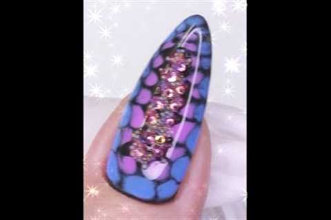 Blooming Gel Nail Art Design #shorts #nails #nailart
