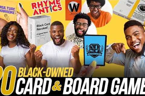 20 Black Owned Card &amp; Board Games | Family Game Night!