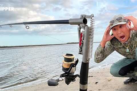 SPRING LOADED Fishing Rod? (You gotta be kidding me!) Funny Fishing FAIL