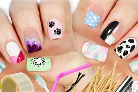 New Nail Art 2020 Fun &amp; Easy Nail Art Designs Using HOUSEHOLD ITEMS!