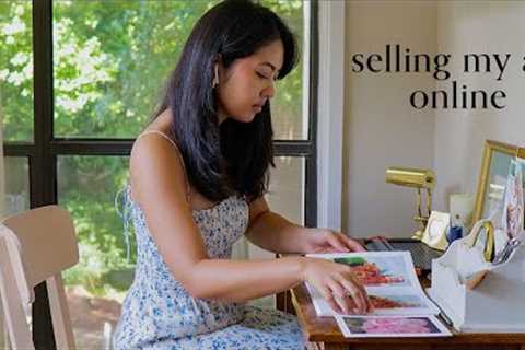 Launching my online ART SHOP + how YOU CAN too ✰ making art prints at home