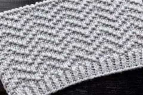 4 rows repeat knitting pattern for Gent's Sweater, Jacket, Blanket.